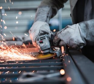 Manufacturing waste on a factory floor