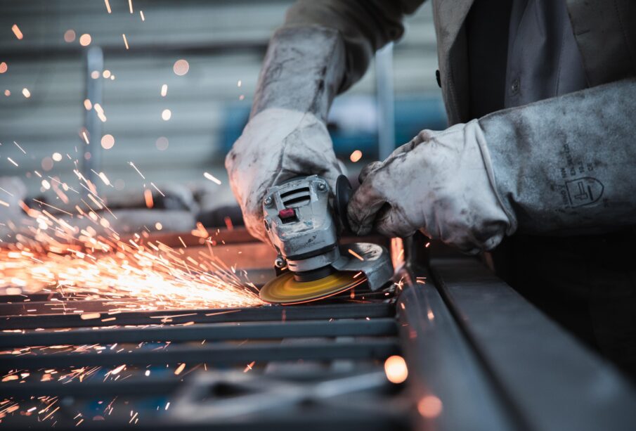 Manufacturing waste on a factory floor
